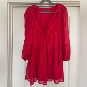 CRYSTAL DOLL- Flowy Ruffle Dress